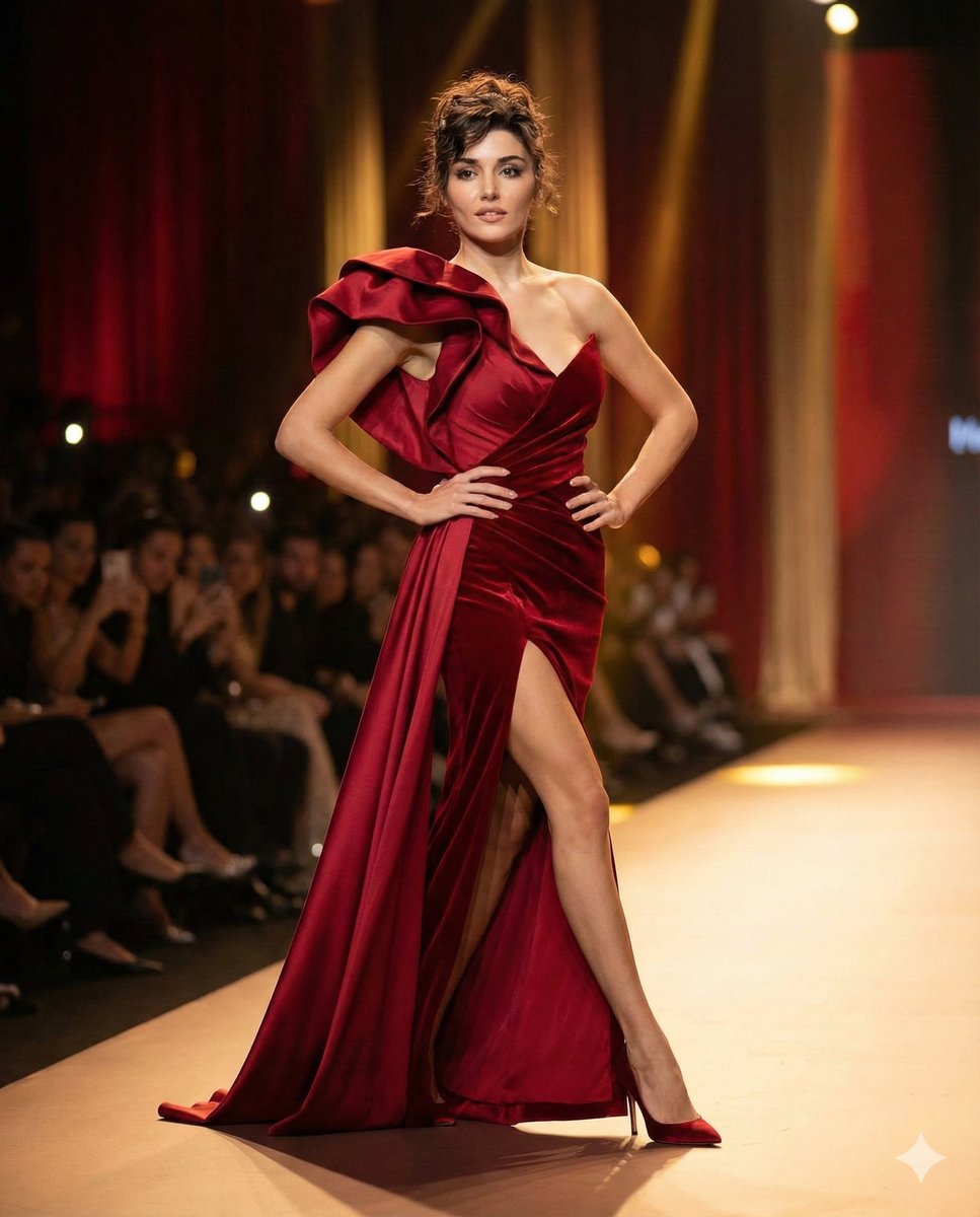 Couture Runway Fashion Editorial of Hande Ercel