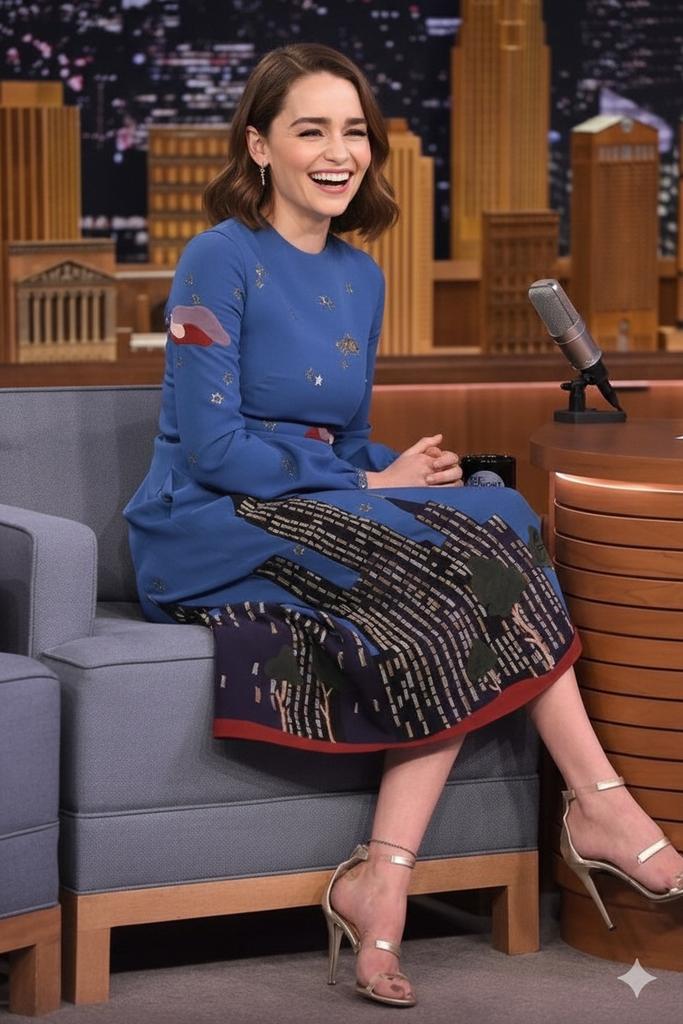 Cinematic Talk Show Portrait (Emilia Clarke Inspired)