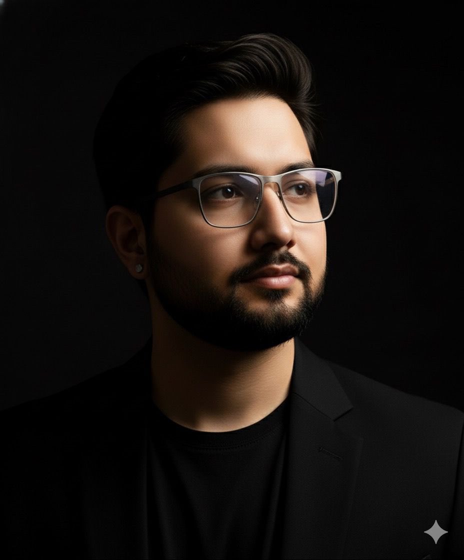 Dramatic Portrait with Strong Directional Light