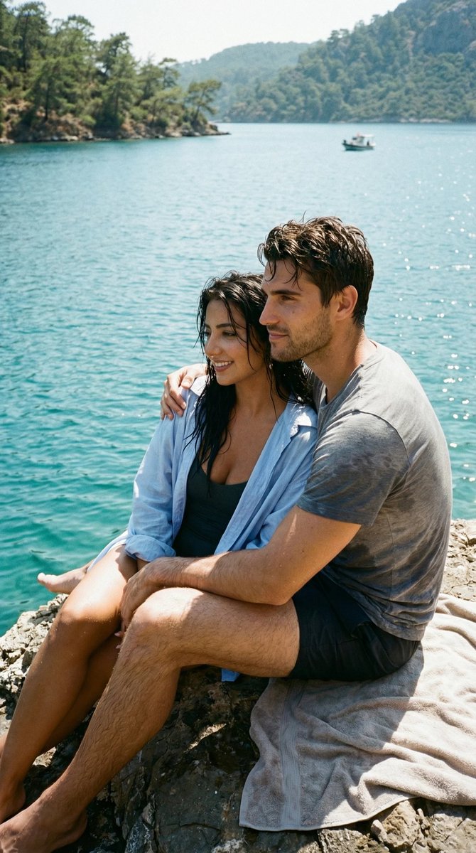 Ultra-Photoreal Candid Swim Romance Scene Generation Prompt