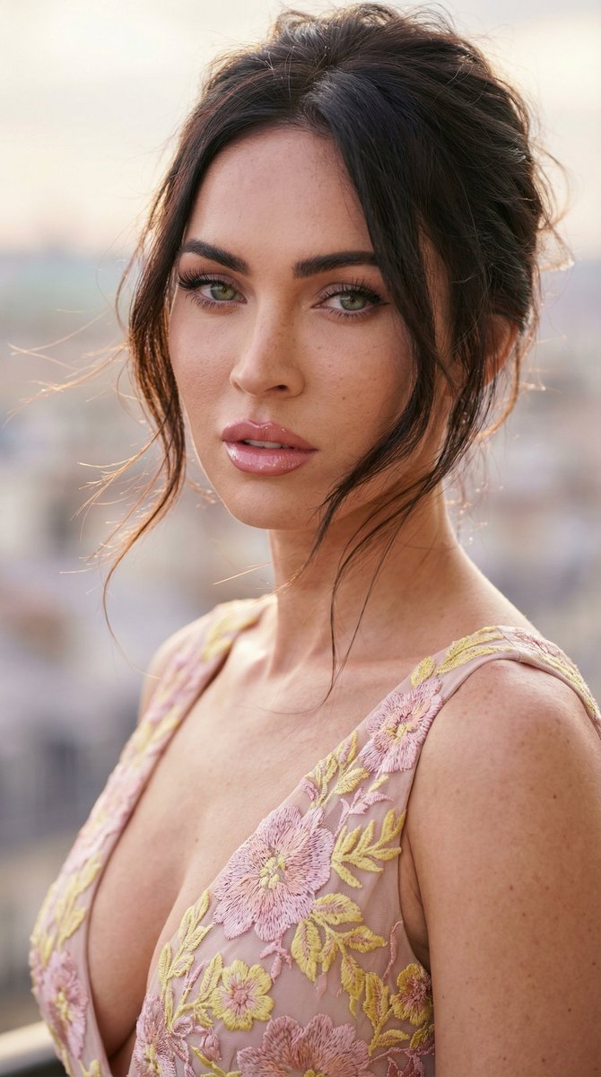 Ethereal High-Fashion Close-up Portrait Prompt