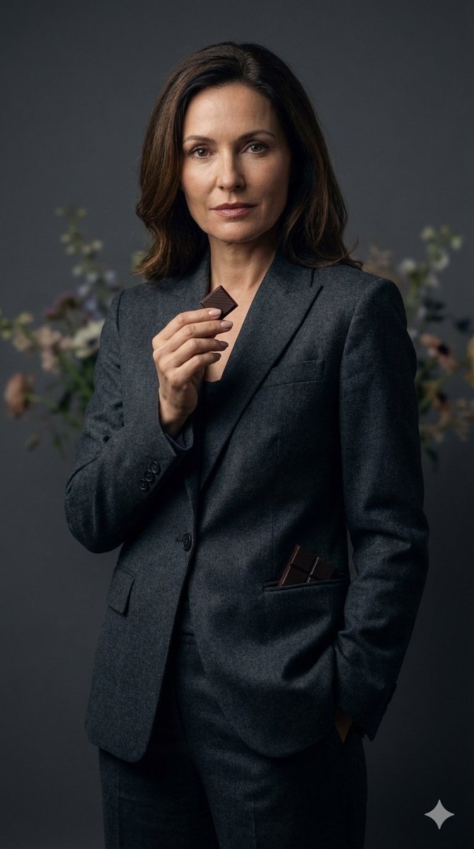 Luxury Editorial Portrait of Mature Woman Prompt