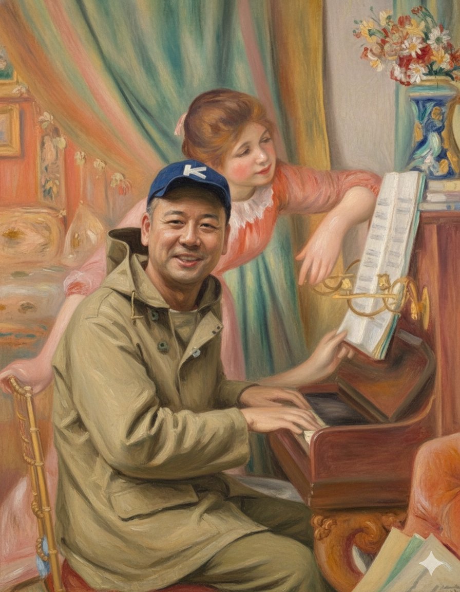 Style Transfer: Renoir's Piano Playing Girls