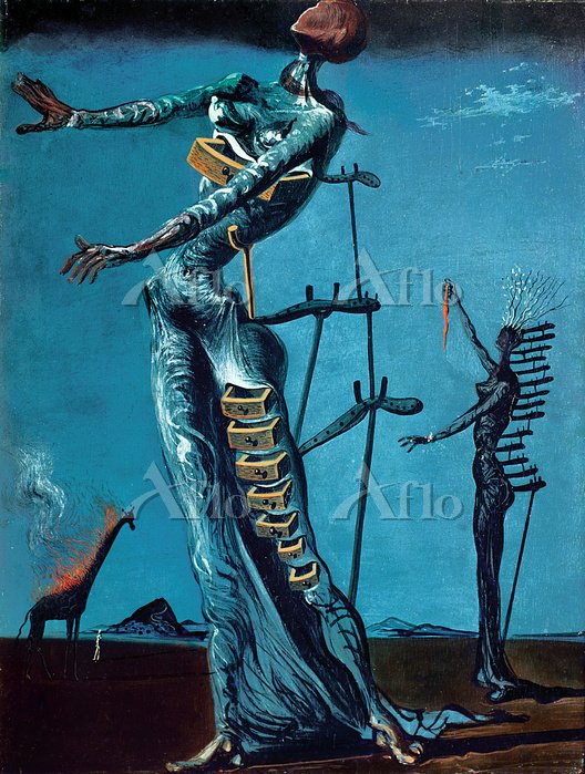 Image Style Transfer Prompt: Viking to Dali's 'Burning Giraffe' Style 2