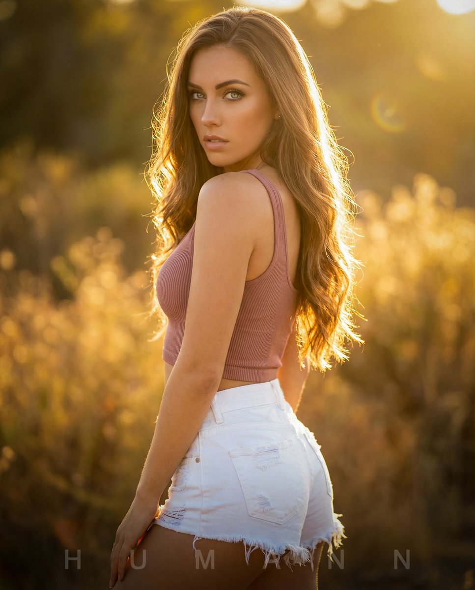 Golden Hour Backlit Portrait