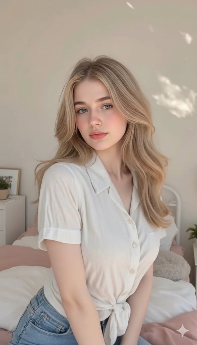 Aesthetic Bedroom Portrait of a Woman