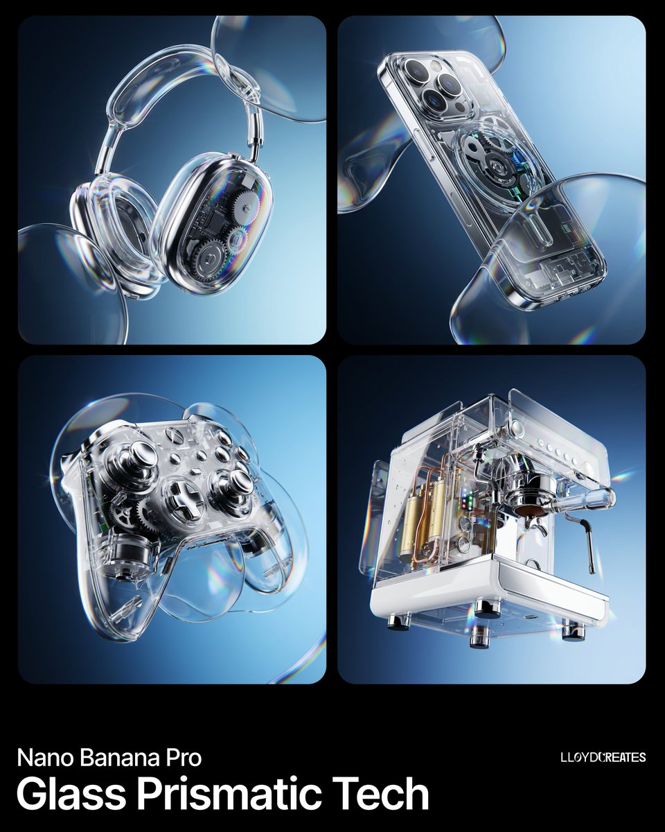 Y2K Frutiger Aero Glass Prismatic Tech Product Shot