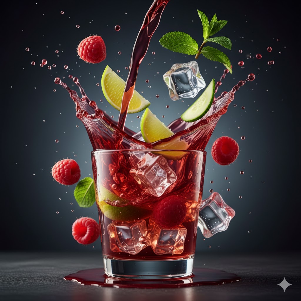 Hyper-realistic Floating Food Photography