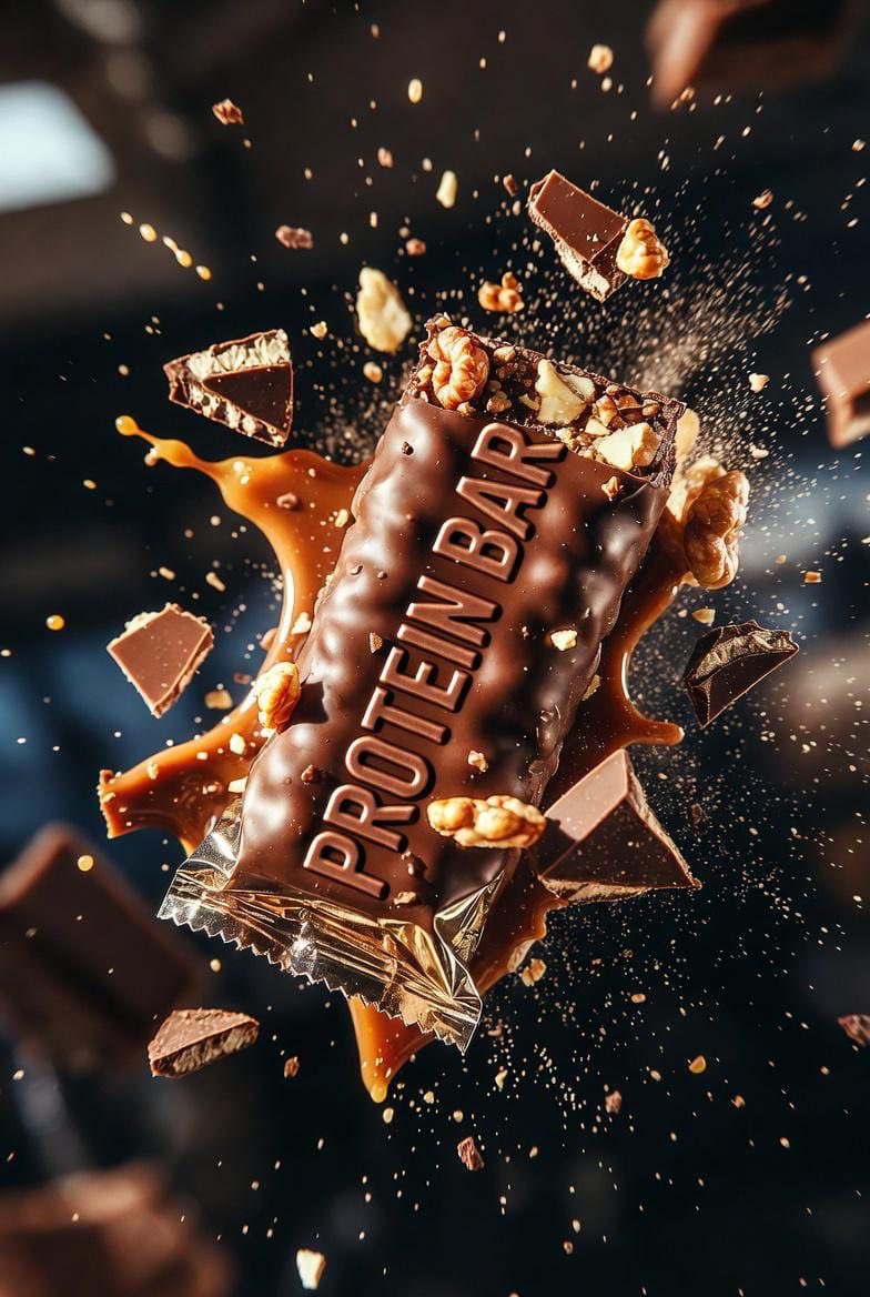 Ultra-cinematic Protein Bar Product Photography