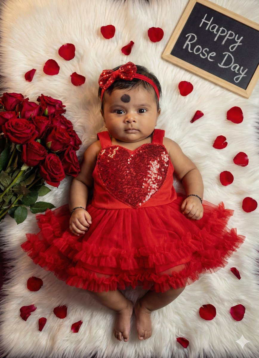Valentine's Day Baby Girl Portrait Prompt