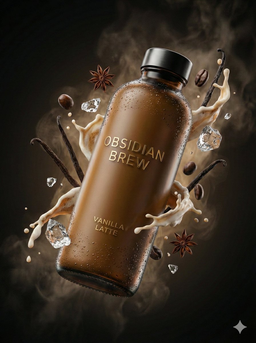 Ultra-Cinematic Luxury Cold Brew Product Photography 3
