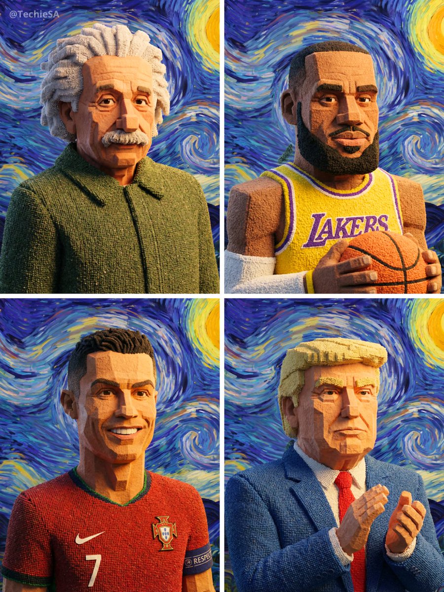 Geometric Clay Figures