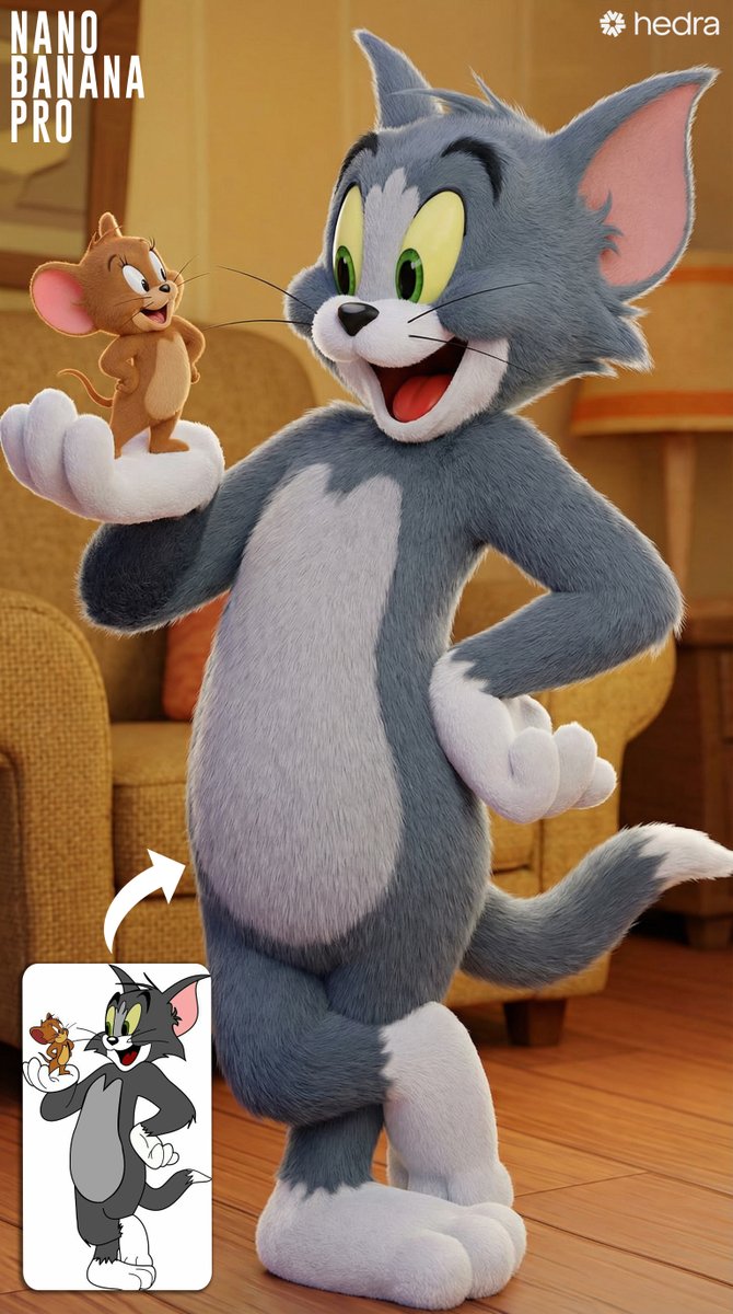 Convert 2D Sketch to 3D Animated Style