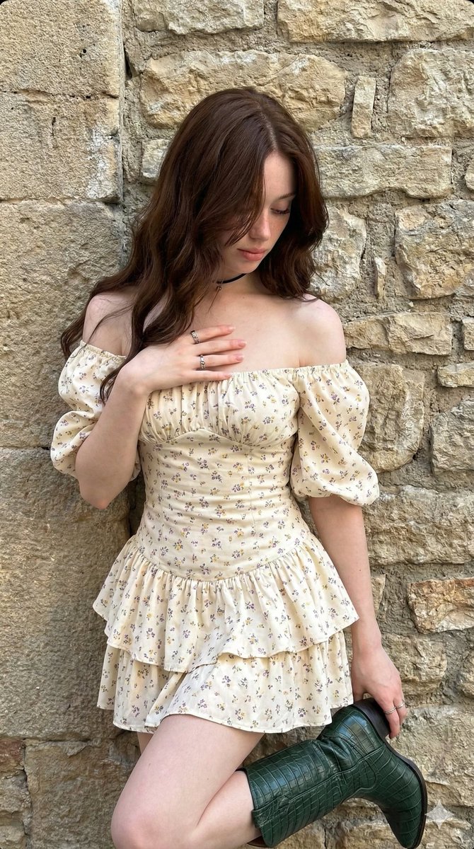 Bohemian Portrait with Cowboy Boot Prop