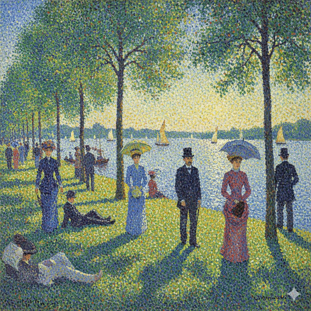 Seurat-style Pointillism Image Generation 2
