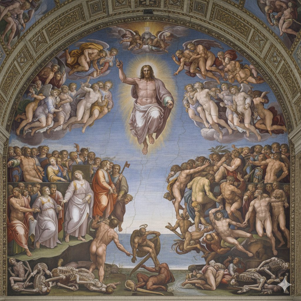 Michelangelo's Last Judgment Style Image 2