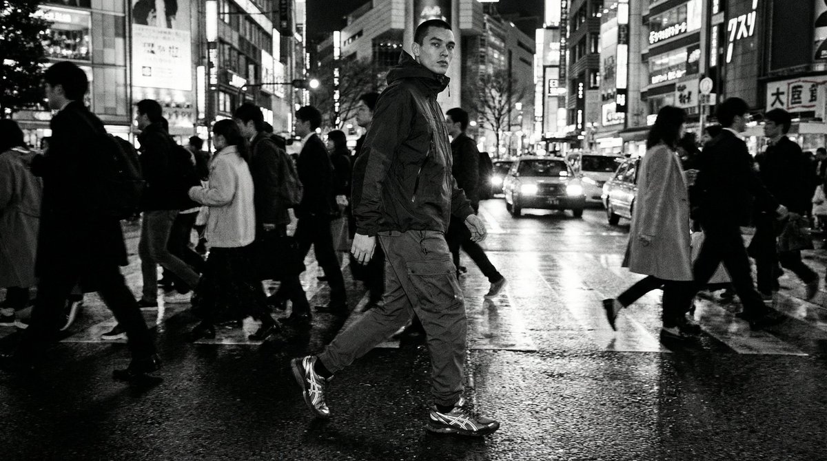 Template for Cinematic B&W Street Fashion Editorial 2