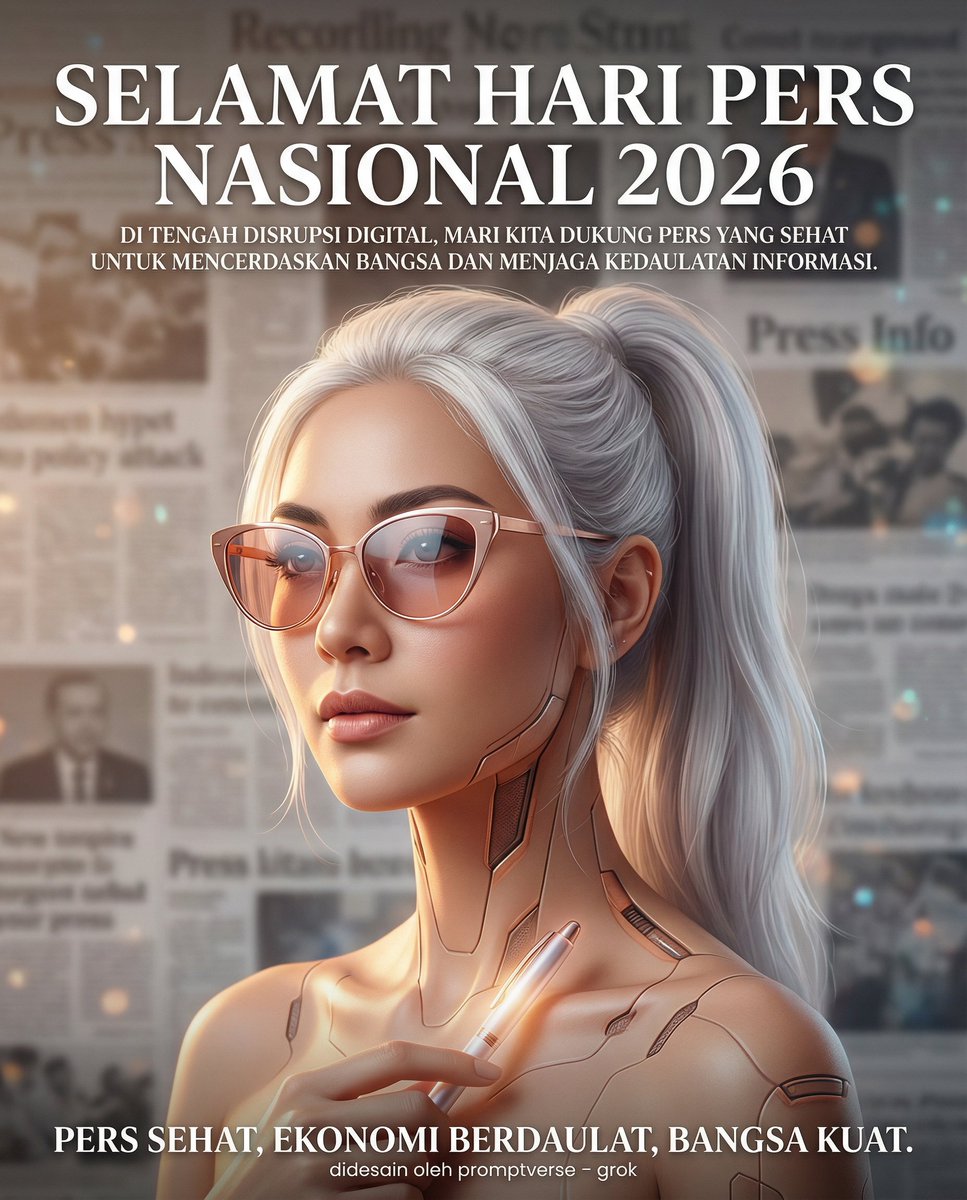 Editorial Poster for Hari Pers Nasional 2026