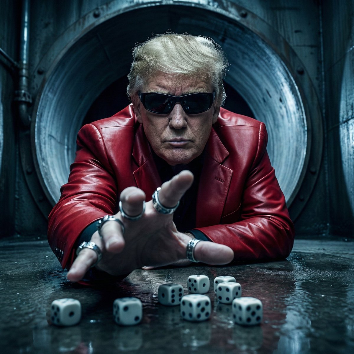 Surreal Cinematic Portrait of Donald Trump