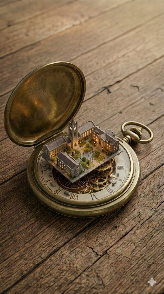 Miniature Metropolis Inside a Vintage Pocket Watch