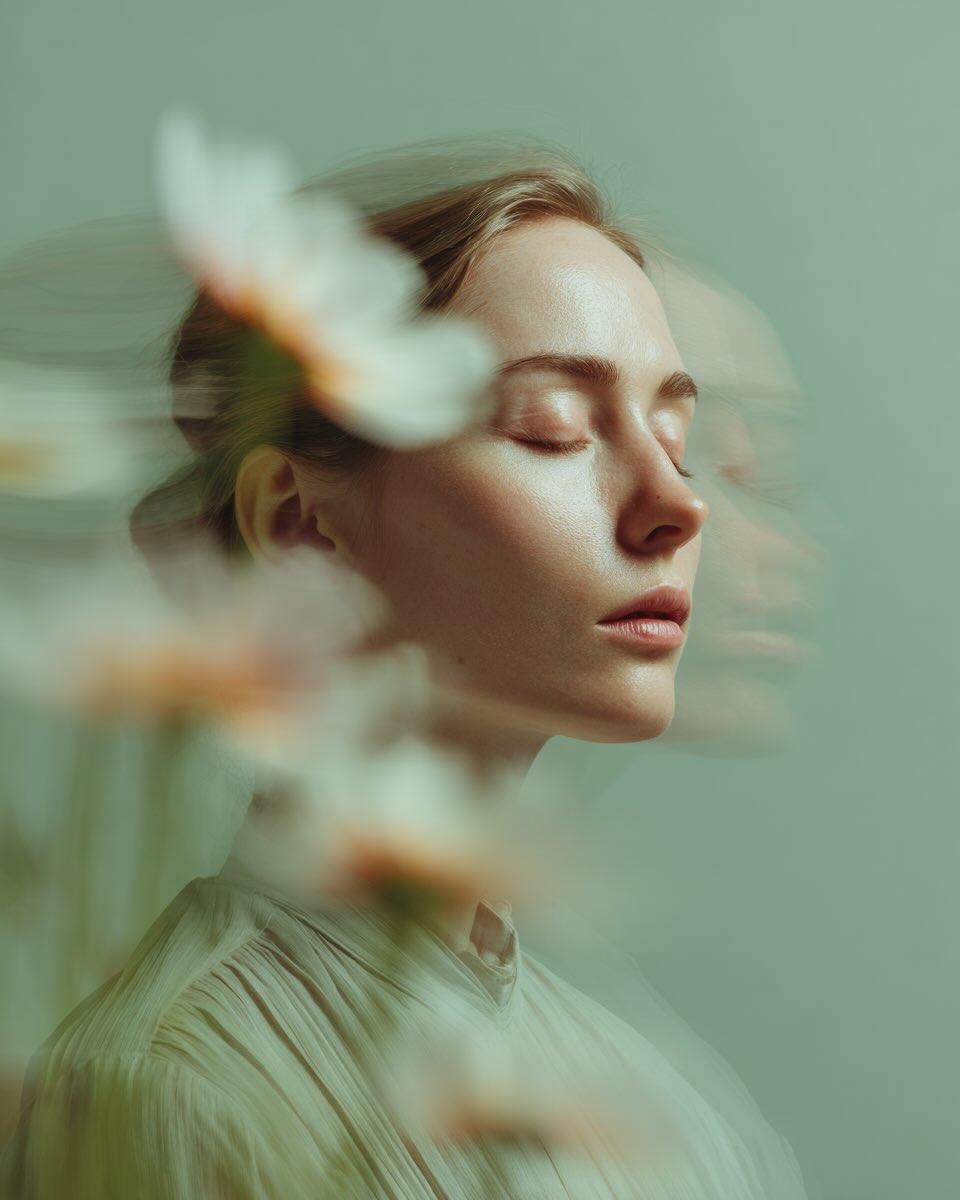 Dreamy Fine-Art Portrait with Double Exposure Effect