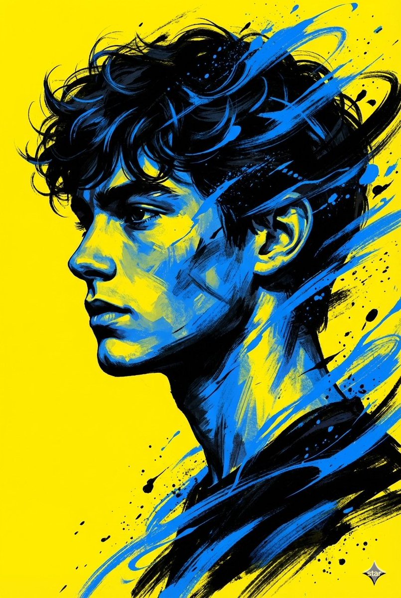 Digital Painterly Portrait with Street Art Feel