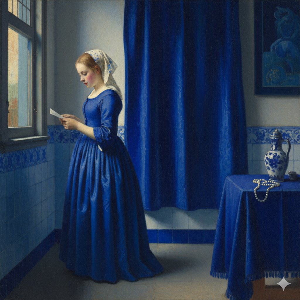 Vermeer Style with Abundant Ultramarine Blue 2