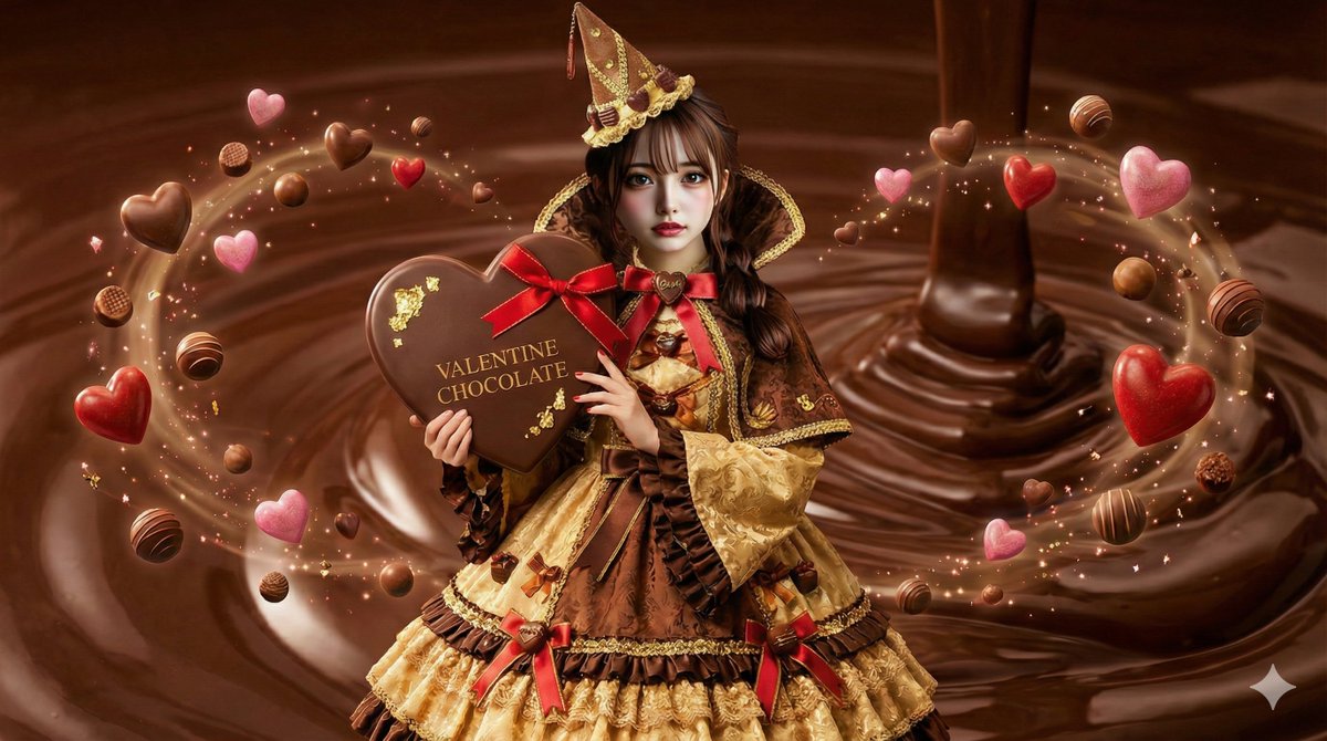 AI Illustration of a Wizard Making Valentine's Day Chocolate