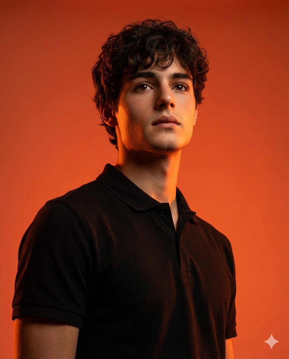 Dramatic Studio Portrait with Reference Photo