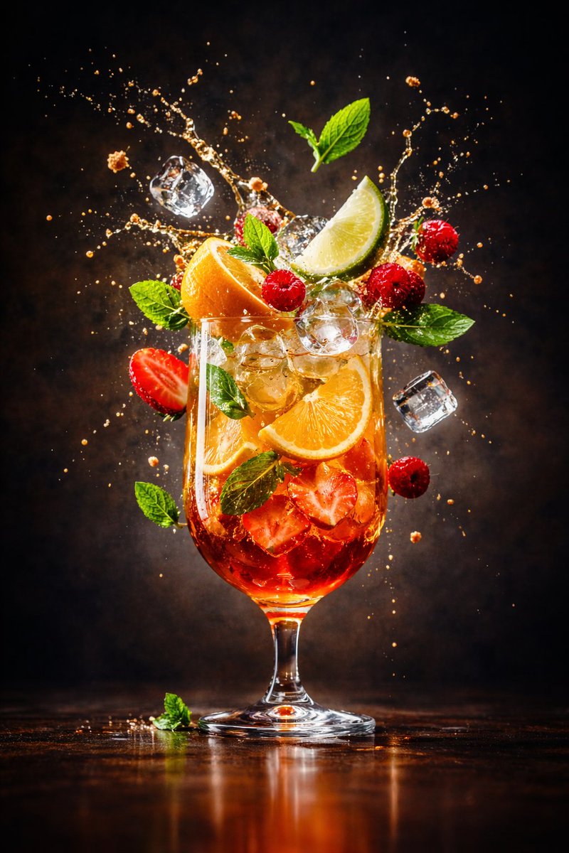 Hyper-realistic Floating Food Photography