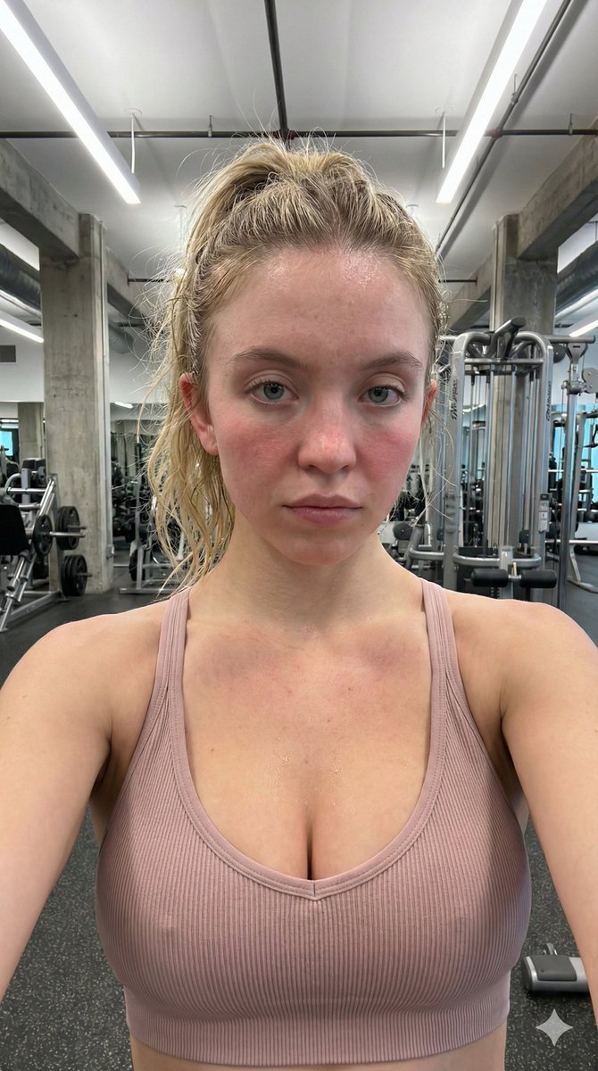 Raw Post-Workout Gym Selfie