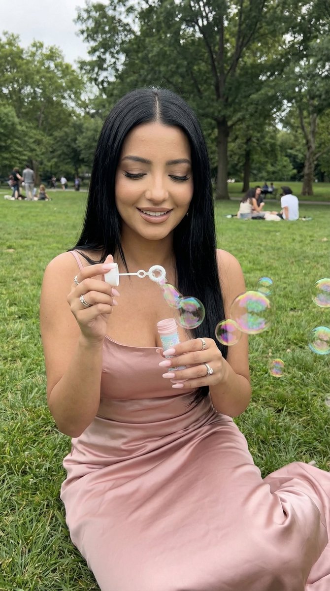 Photoreal Lifestyle Portrait in Bubble Park Prompt