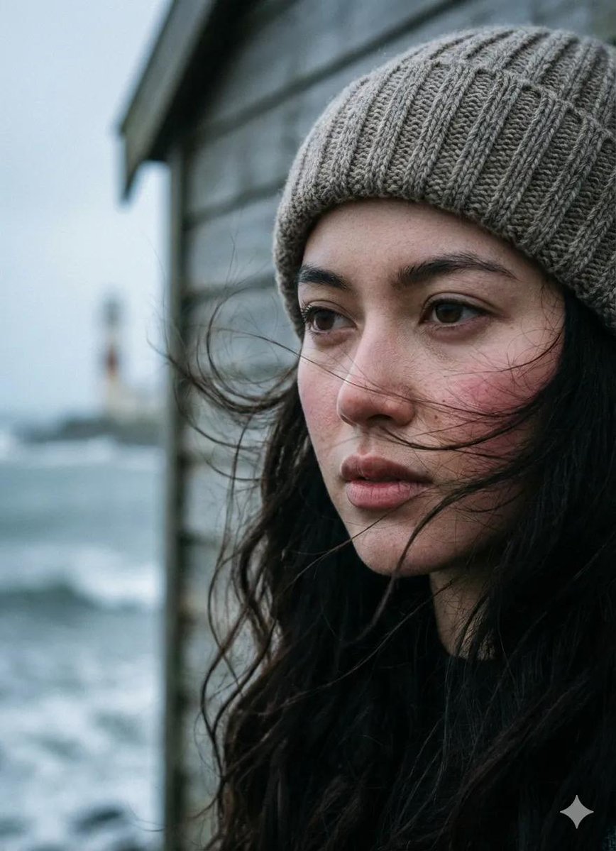 Cinematic Seaside Pier Portrait Prompt