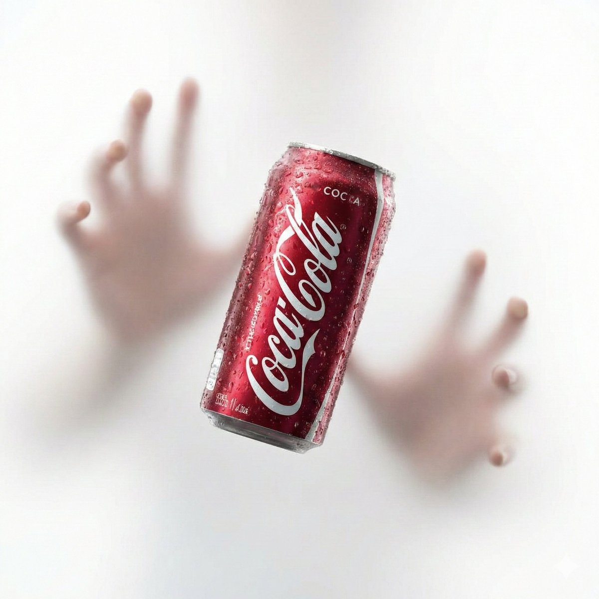 Ethereal Product Visual with Frosted Glass Hands