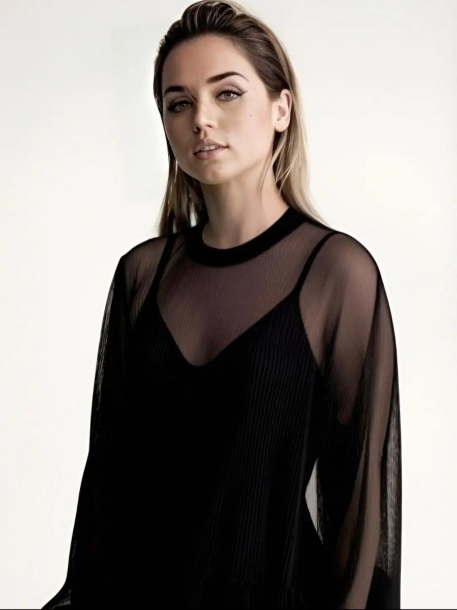 High-Fashion Editorial Portrait of Ana de Armas