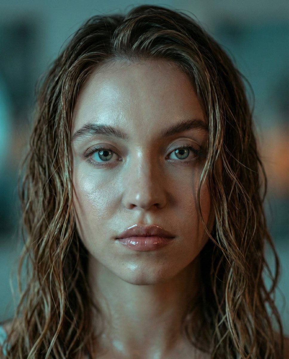 Hyper-realistic Cinematic Portrait of Sydney Sweeney