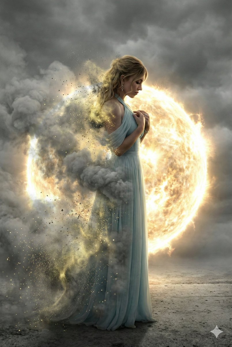 Cinematic Disintegration Effect Portrait