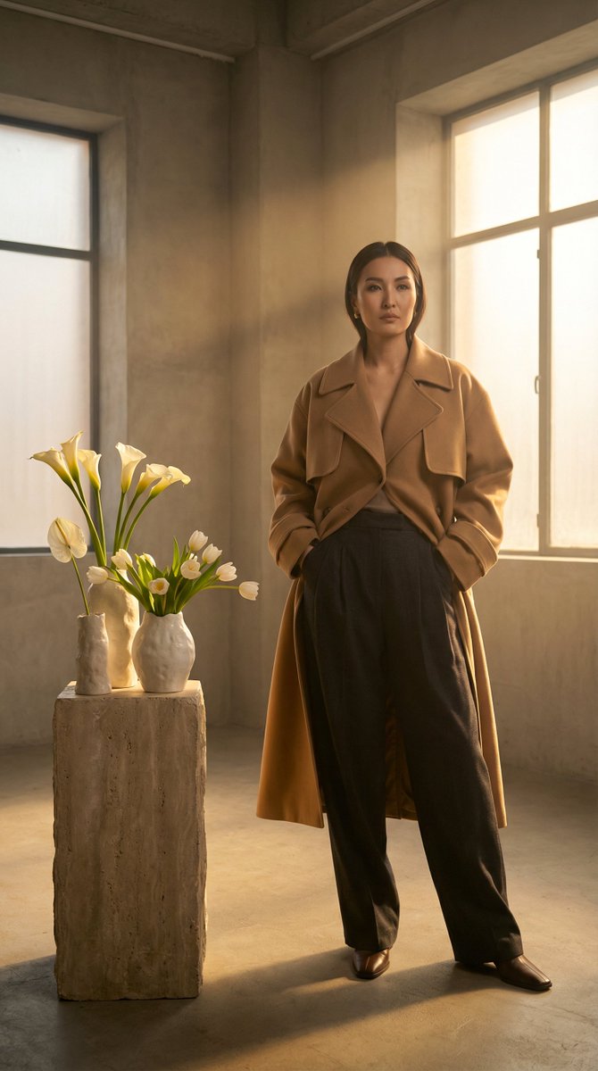 High-Fashion Kazakh Model Editorial Prompt