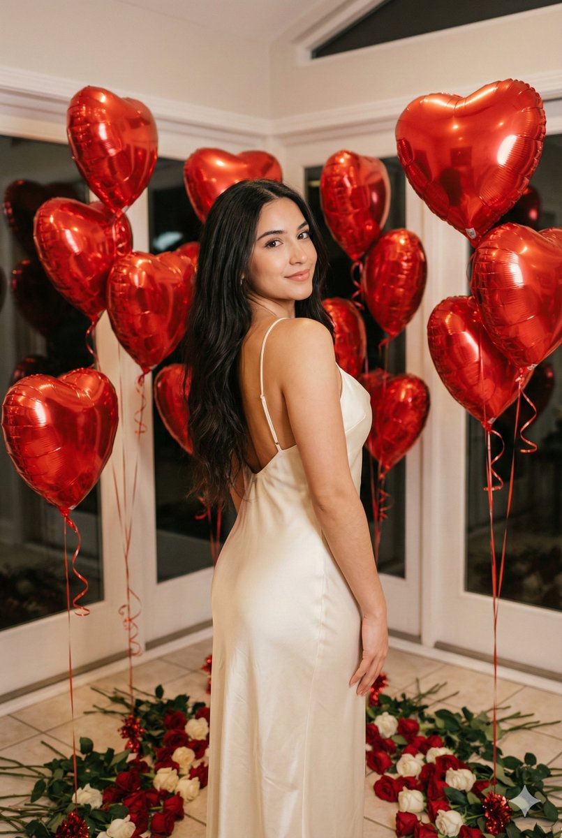 Romantic Valentine's Day Influencer Portrait