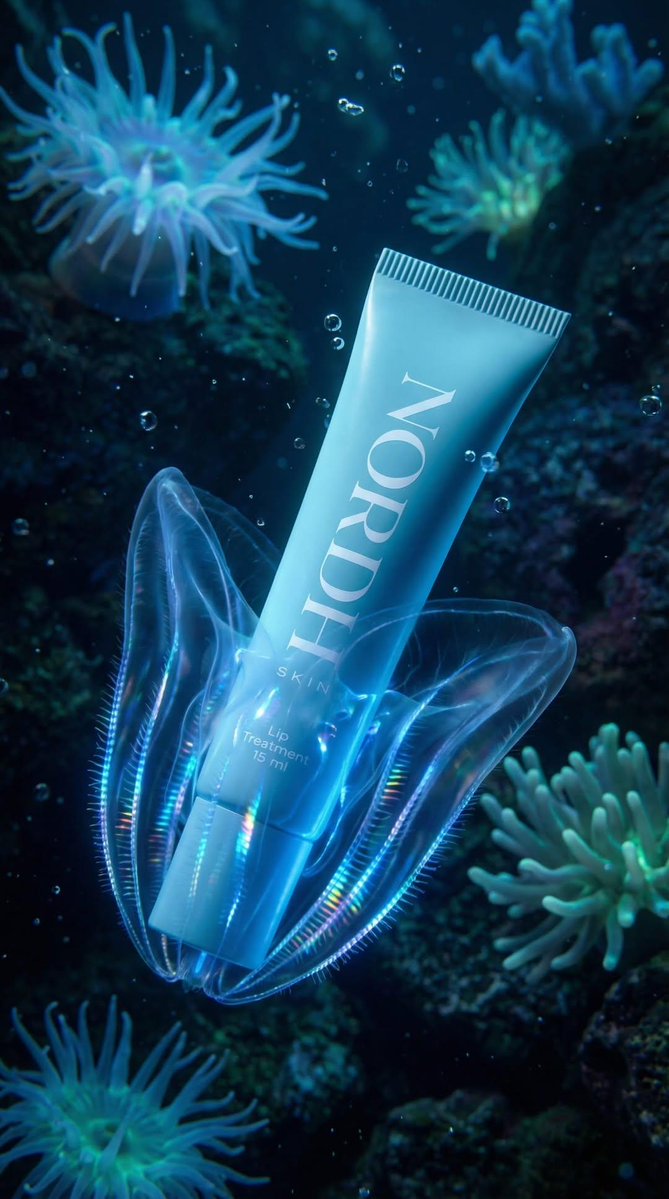 Underwater Luxury Skincare Product Ad 2