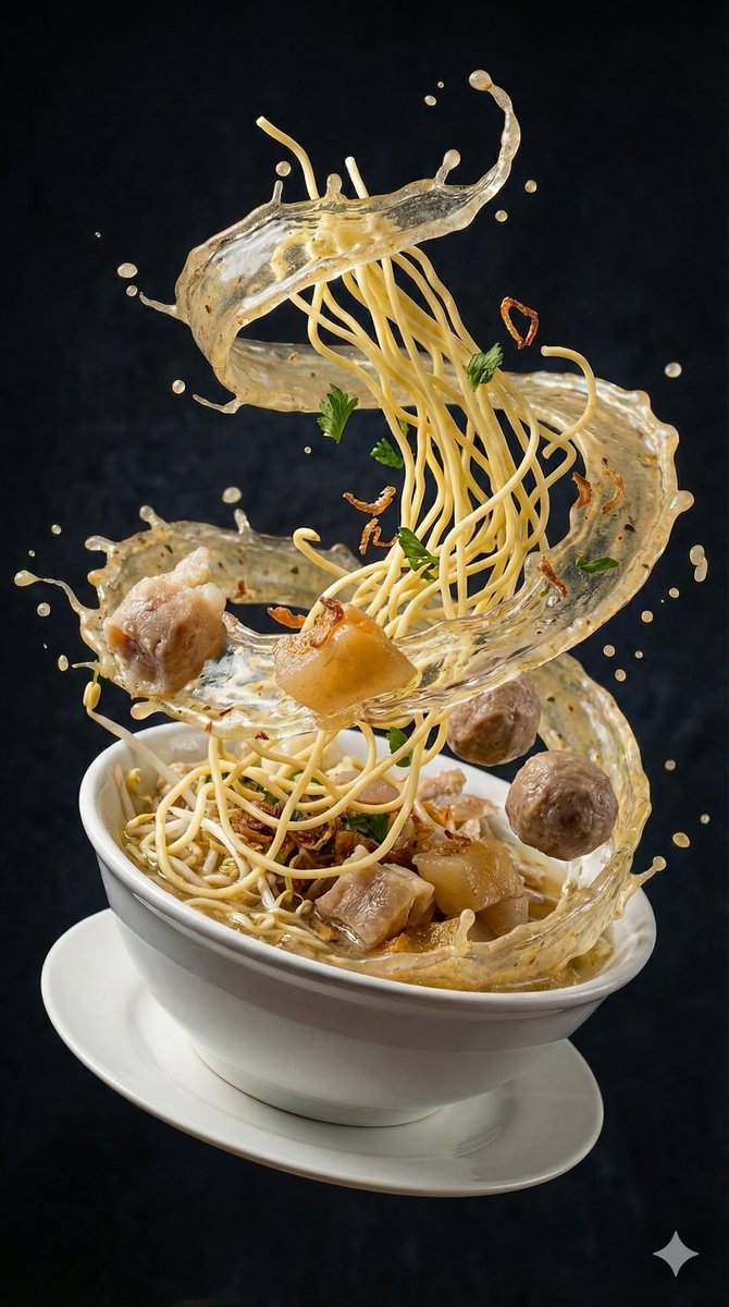 High-Speed Food Photography of Exploding Asian Soup