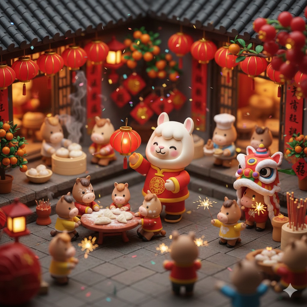 Cute Popmart Chinese New Year Llama