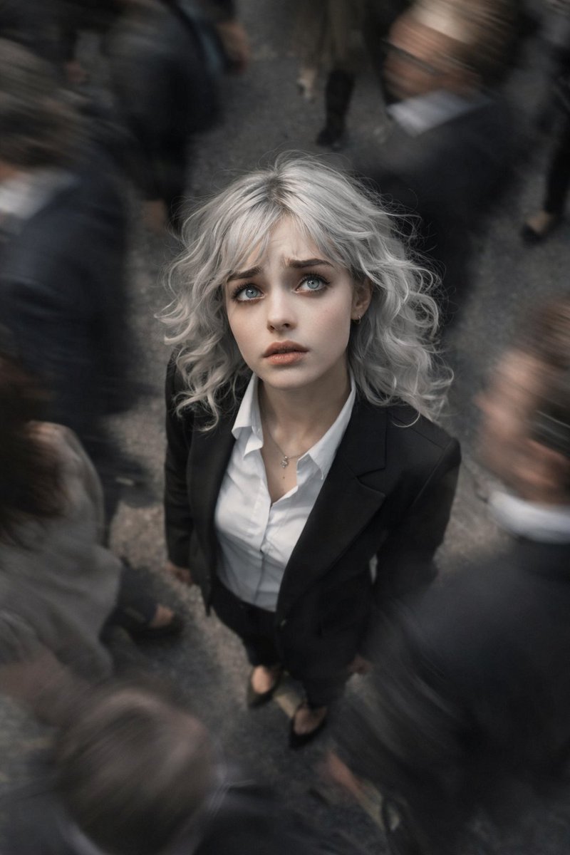 Top-View Street Scene with Motion Blur