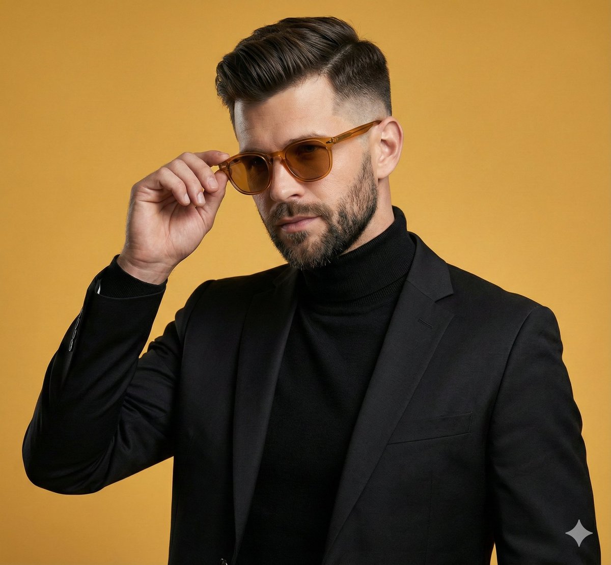 Confident Man Studio Portrait