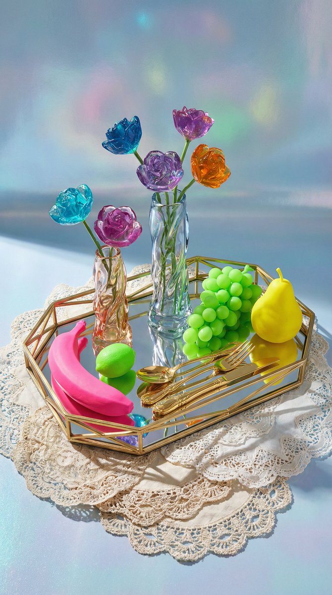 Maximalist Tabletop Arrangement Product Photography 3