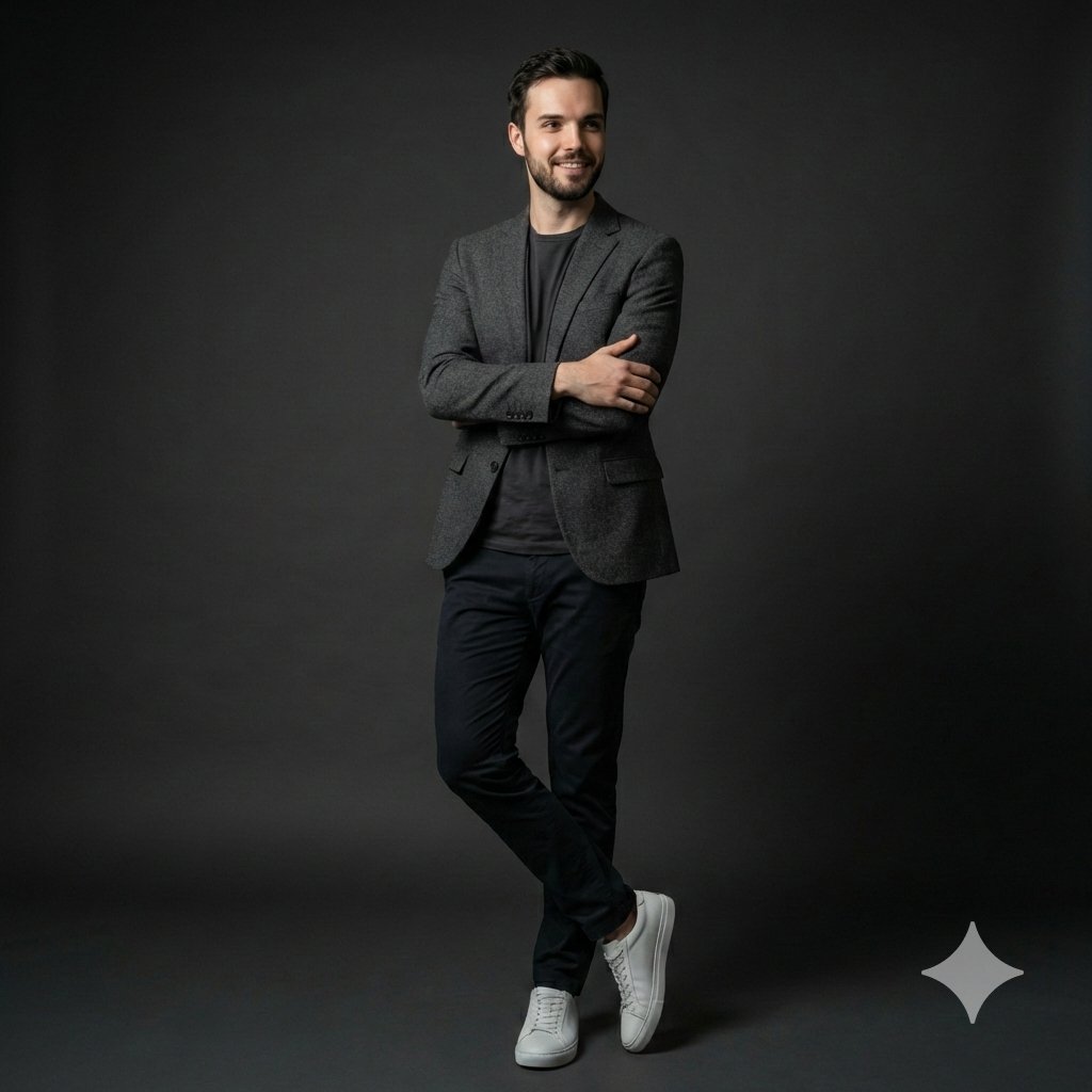 Photorealistic Studio Portrait Prompt for Male Model 2