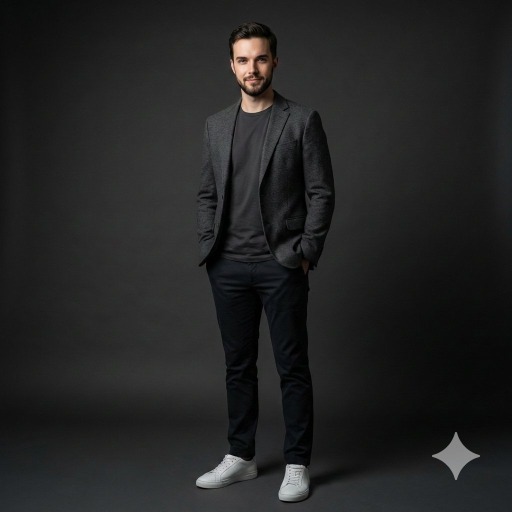 Photorealistic Studio Portrait Prompt for Male Model 3