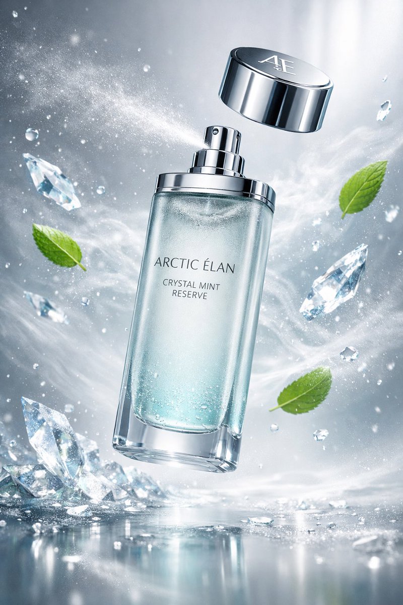 Luxury Mouth Freshener Ad Prompt (ARCTIC ÉLAN) 2