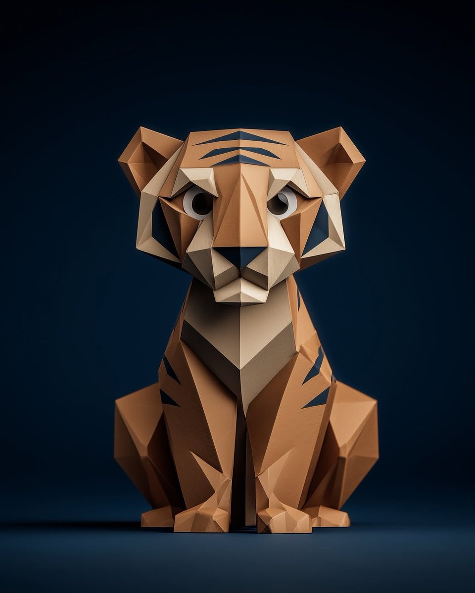 Collection of Low-Poly Origami Animals 4