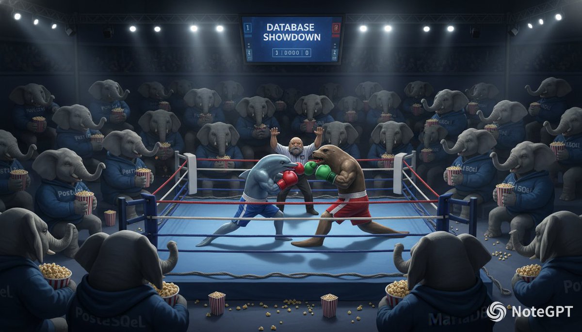 Database Mascot Boxing Match
